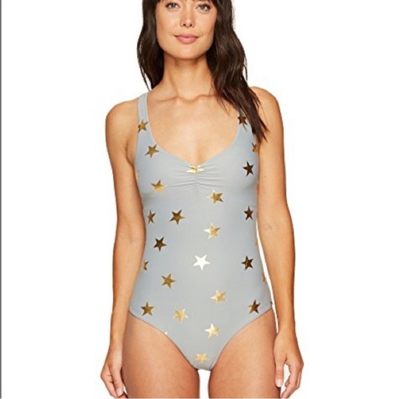 O'Neill Gray and Gold Swimsuit - Picture 1 of 9